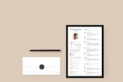 Minimal Sophisticated Resume / CV, a Resume Template by QuixoticDesignCo (Thumbnail 2 of 3)