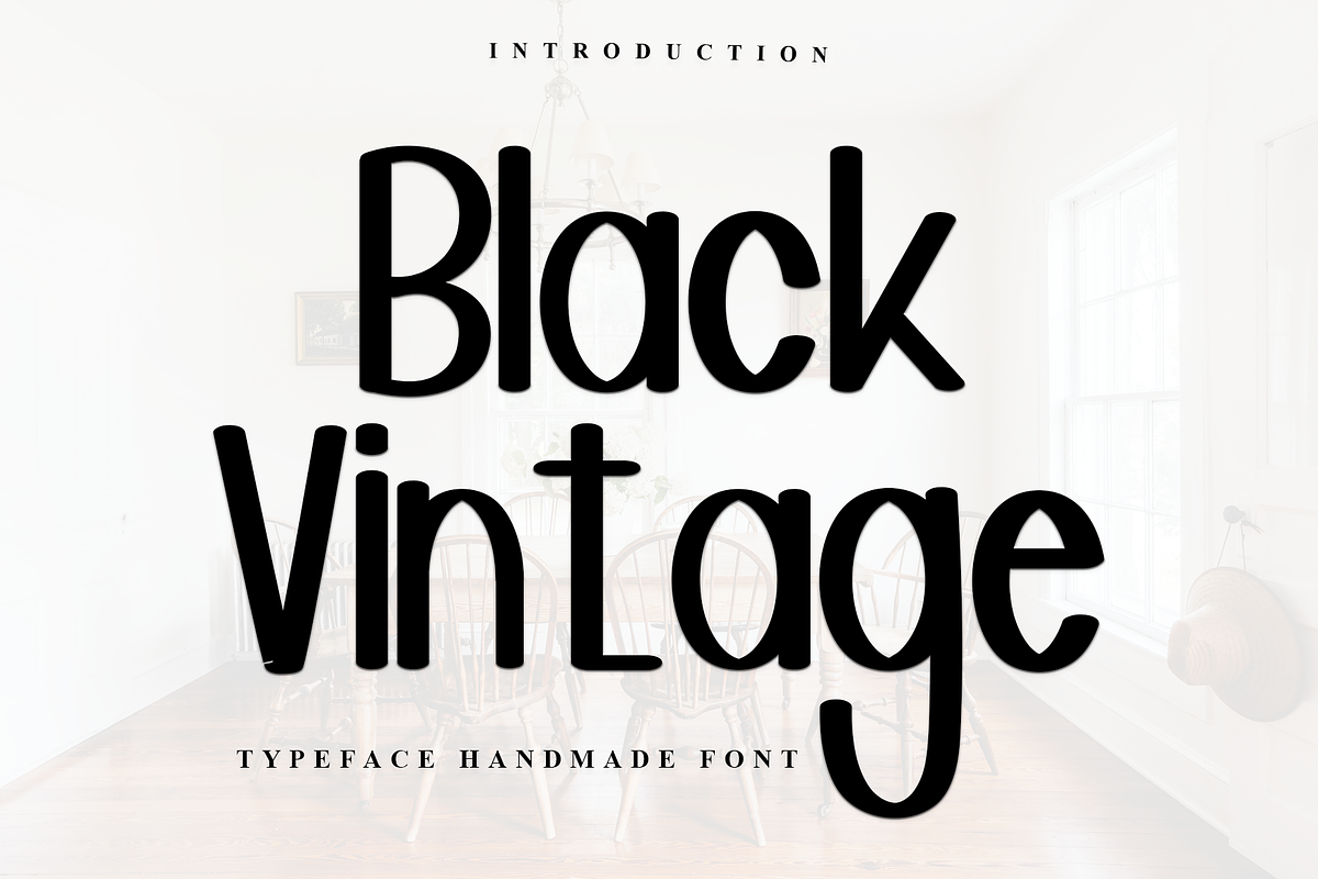 Black Vintage, a Script Font by InermediaSTUDIO (Photo 1 of 7)