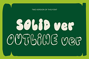 Retro Chunky Bold Bubble Font, a Handwritten Font by Nonceni (Thumbnail 9 of 10)