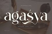 Agasya - Modern Serif Font, a Serif Font by twinstd (Thumbnail 1 of 9)