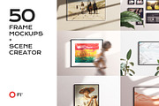 50 frame mockup bundle creator kit, a Household Mockup by FoundImages (Thumbnail 1 of 54)