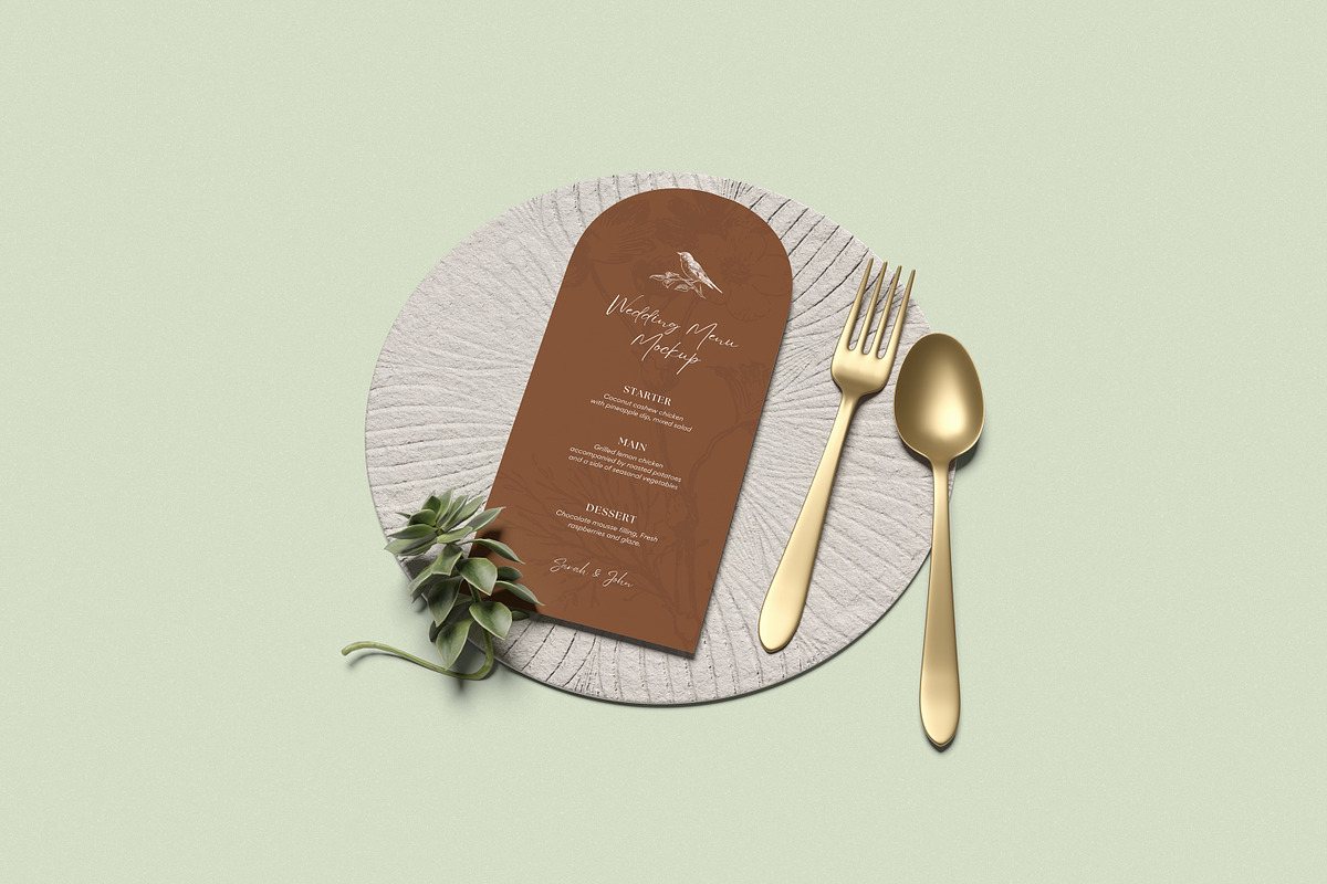 Restaurant Menu Mockup, a Packaging Mockup by xavier_studio (Photo 3 of 5)
