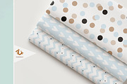 Baby Shower Vector Cards & Patterns, a Seasonal Illustration by Pokraky (Thumbnail 3 of 6)