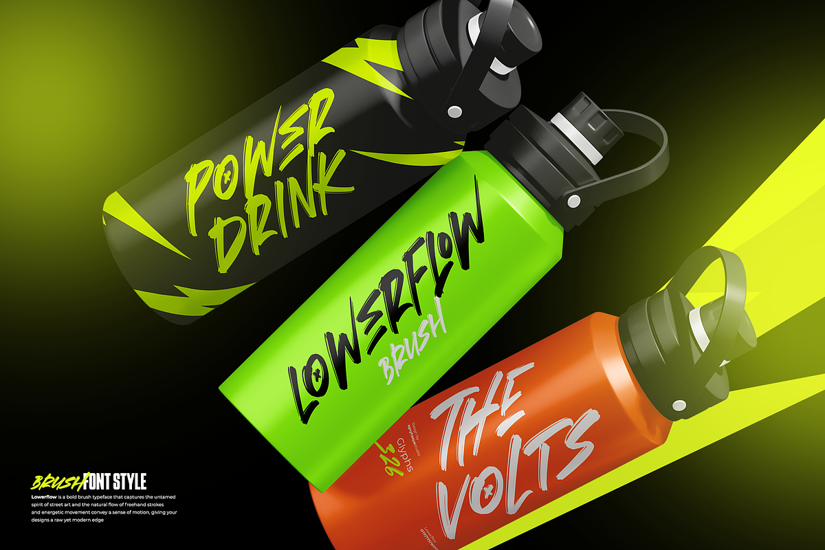 Lowerflow - Brush Font, a Font by agnyhasyastudio (Photo 3 of 10)
