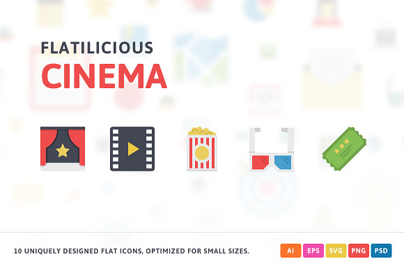 Cinema Flat Icons