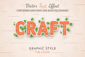 Sticker Carrot Editable Text Effect