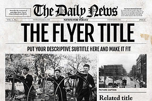 Newspaper Template InDesign