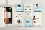 120 Hairstyle Instagram Template, a Social Media Template by Branding Victory STD (Thumbnail 6 of 10)
