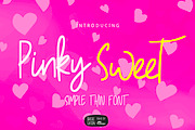 Pinky Sweet Cute Font, a Script Font by YandiDesigns (Thumbnail 1 of 4)