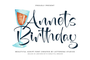 Annets Birthday Beautiful Script