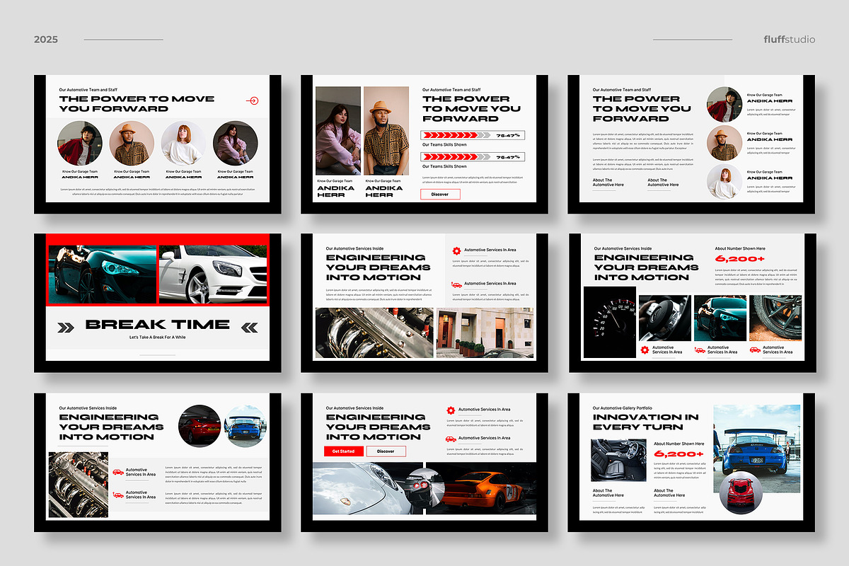 Car Automotive Keynote Template, a Presentation Template by fluffstudio (Photo 3 of 4)