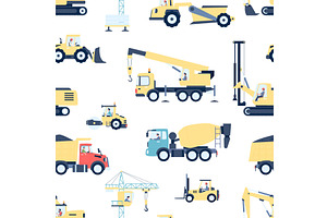 Special vehicle seamless pattern, an Illustration by LadadikArt