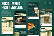 Cafe Shop Opening Instagram Post, a Social Media Template by Annora Studio (Thumbnail 1 of 6)