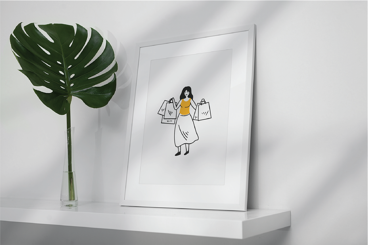 Shopping time Flat Illustration, a Person Illustration by Berdansabersama (Photo 4 of 5)