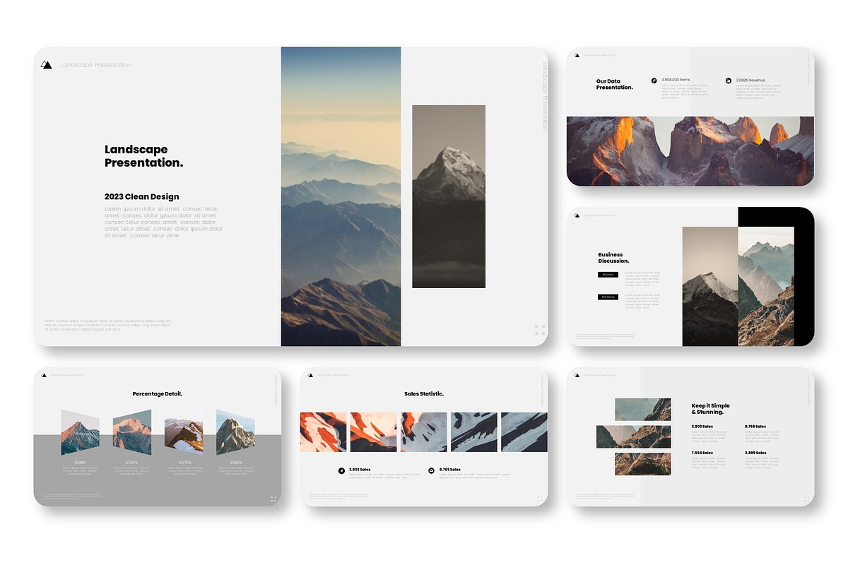 Landscape Minimalist Keynote, a Presentation Template by NecrolitSlide (Photo 3 of 9)