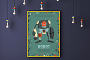 Retro robots, an Object Illustration by kateja (Thumbnail 2 of 7)
