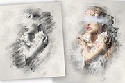 Charcoal Sketch Photoshop Action, an Action Add-On by GorynArt (Thumbnail 7 of 18)