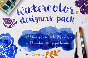 Watercolor designers pack