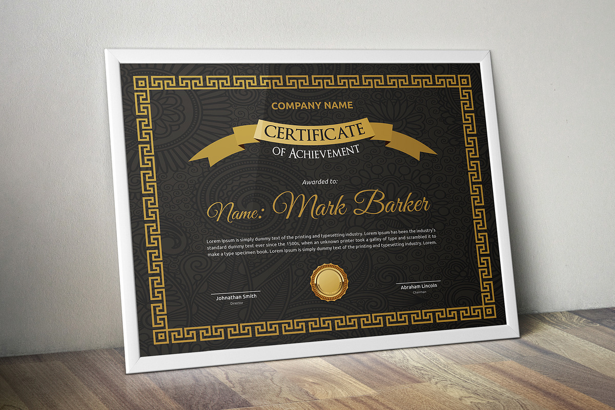 Certificate Word | PSD | AI, a Stationery Template by Curve Design (Photo 1 of 4)