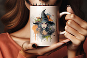 Halloween Spooky Witch PNG Bundle, a Seasonal Illustration by Creative Arslan (Thumbnail 7 of 11)