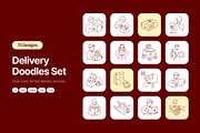 Delivery Hand-Drawn Doodles, an Outline Icon by Vectors Market (Thumbnail 1 of 10)