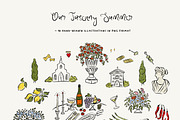 Hand Drawn Tuscany Wedding Clipart, an Illustration by Calamar Studio (Thumbnail 14 of 23)