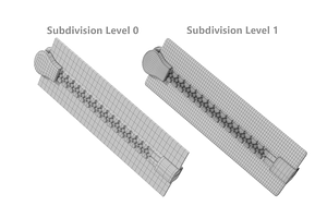 Zip Fastener With 5cm Teeth Rows