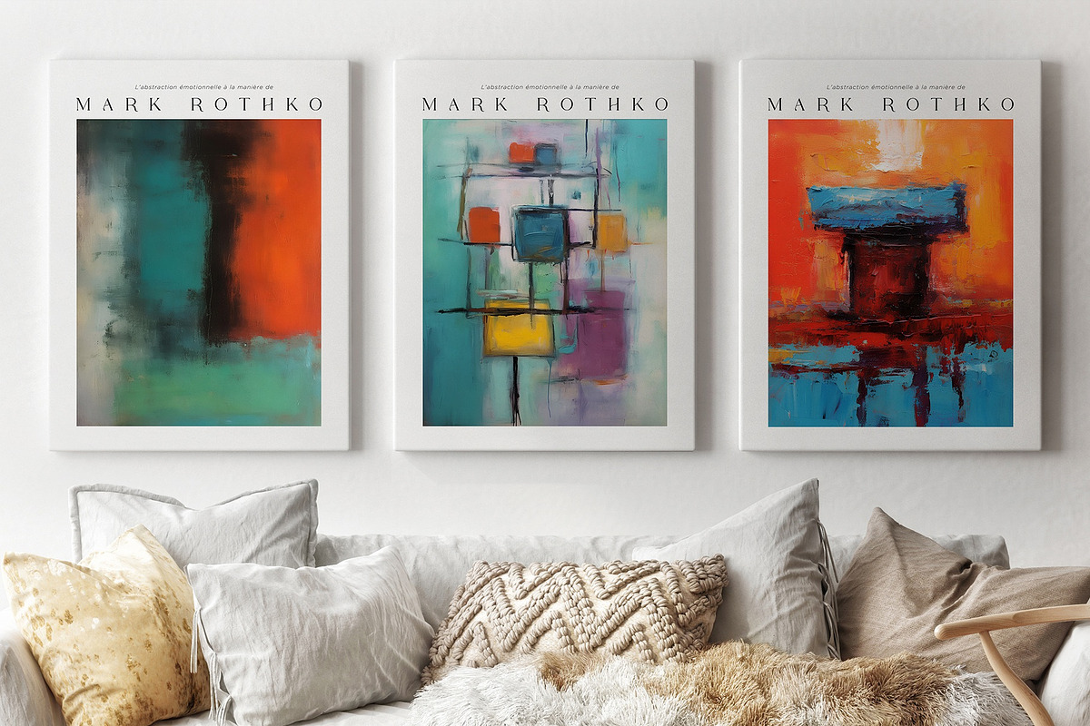 Art Poster Inspired by Mark Rothko, a Decorative Illustration by Vibrand Studio (Photo 6 of 12)