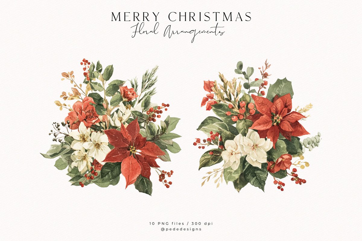 Merry Christmas Collection, a Seasonal Illustration by PeDe Designs (Photo 23 of 31)