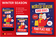 Winter Season Good Deals Flyer Set, a Flyer Template by Annora Studio (Thumbnail 1 of 6)