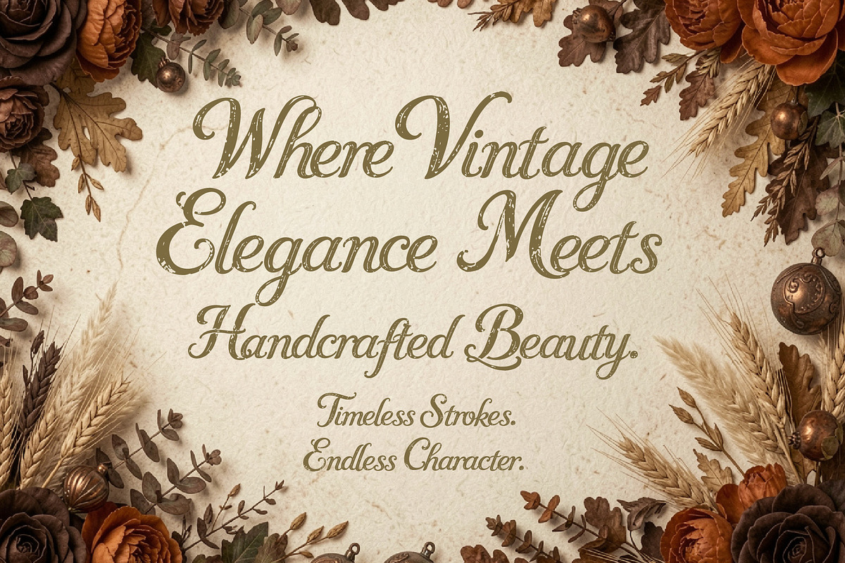 Bravitura Script - Rustic Elegance, a Script Font by HypeWorksCo (Photo 3 of 15)