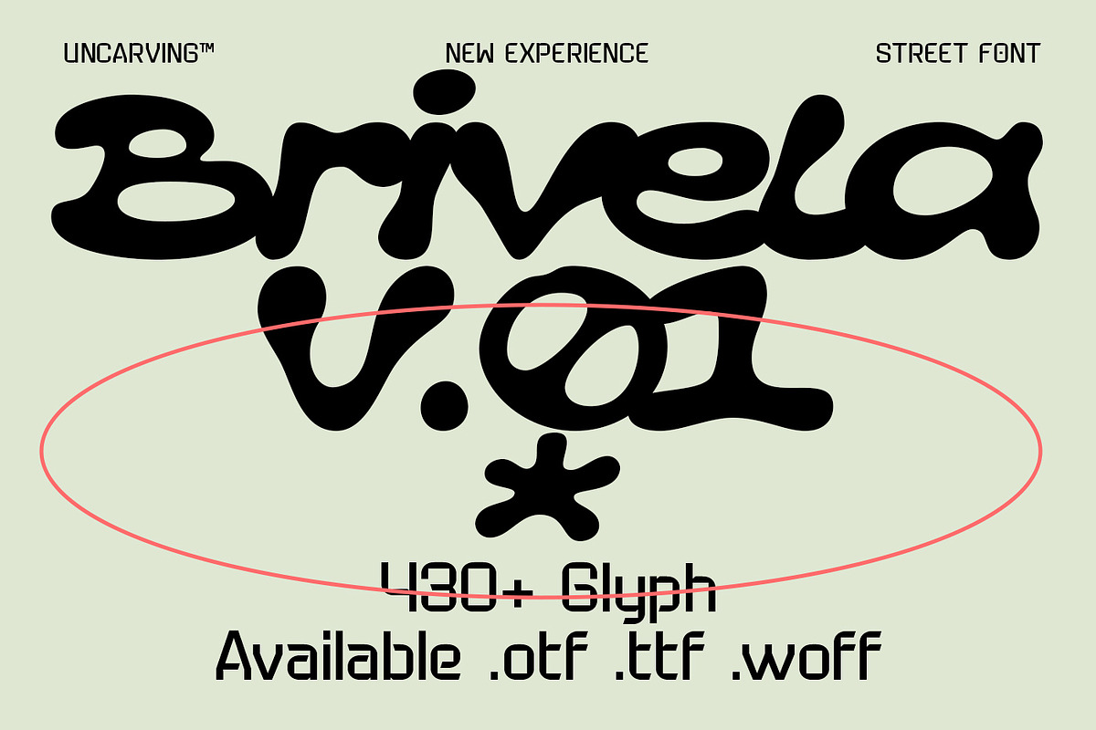Brivela - Display Font, a Font by Uncarving (Photo 1 of 20)