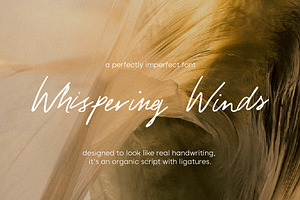 Whispering Winds Handwritten Font