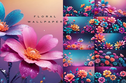 Gradient Floral Background