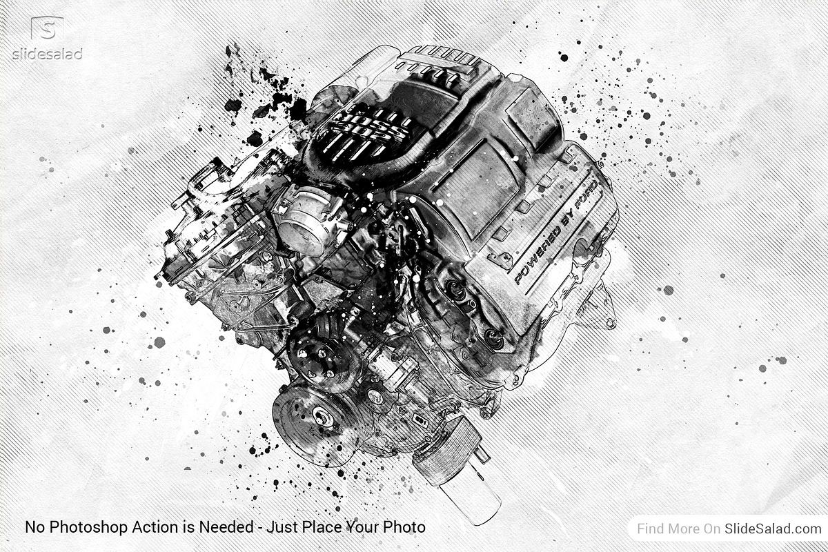 Tech Sketch Art Photoshop Mock-ups, an Action Add-On by SlideSalad (Photo 7 of 27)