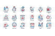 Christmas Line Icons Set, an Outline Icon by Boyko Pictures (Thumbnail 9 of 9)