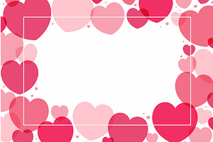 Red, pink hearts Valentines day, an Illustration by sceptical cactus