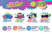 Freaky Monsters Bundle, an Animal Illustration by Asaelv Shop! (Thumbnail 7 of 8)