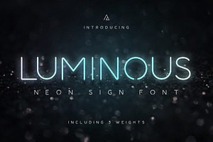 Luminous - Neon Sign Font