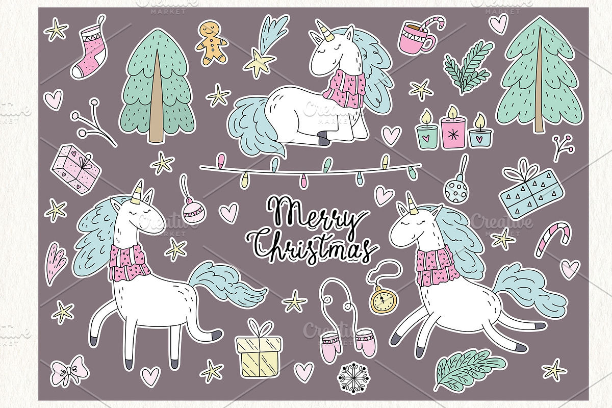 Winter Unicorn Set!, a Graphic by Irene_Boiko_ART (Photo 3 of 10)