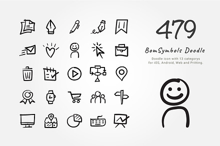 479 BomSymbol Doodle, an Icon by BomSymbols