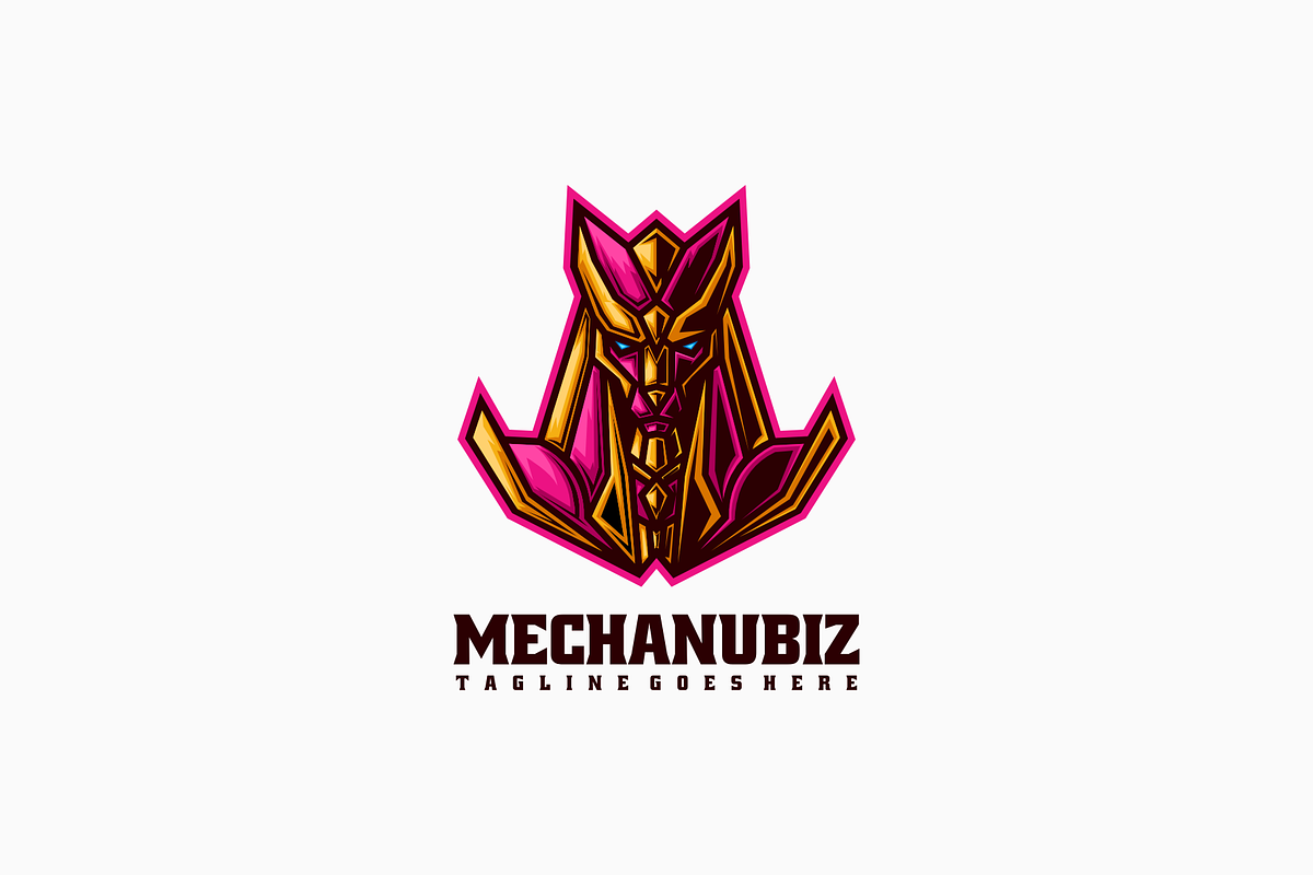 Mechanubis Mascot Cartoon Logo, a Branding & Logo Template by Artnivora.Std