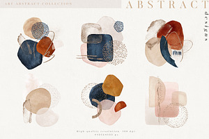 Art Abstract Watercolor Shapes