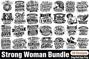 Strong Woman Bundle, an Object Graphic by DollarSmart