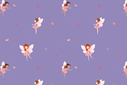 Cute ballerina girl vector. Pattern, a Decorative Illustration by StudioLondon (Thumbnail 2 of 2)