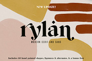 UPDATE: Rylan Modern Serif + Extras, a Serif Font by Jen Wagner Co (Thumbnail 1 of 18)