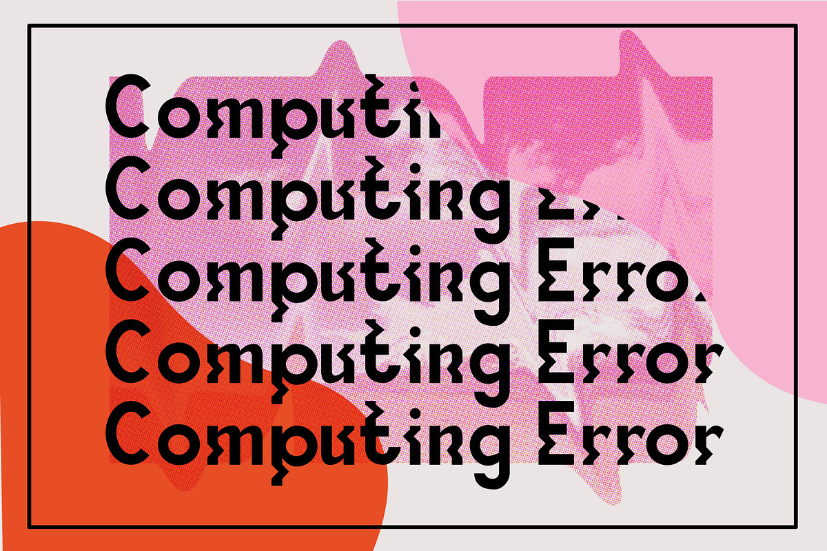 Ponte Glitch Font preview 5