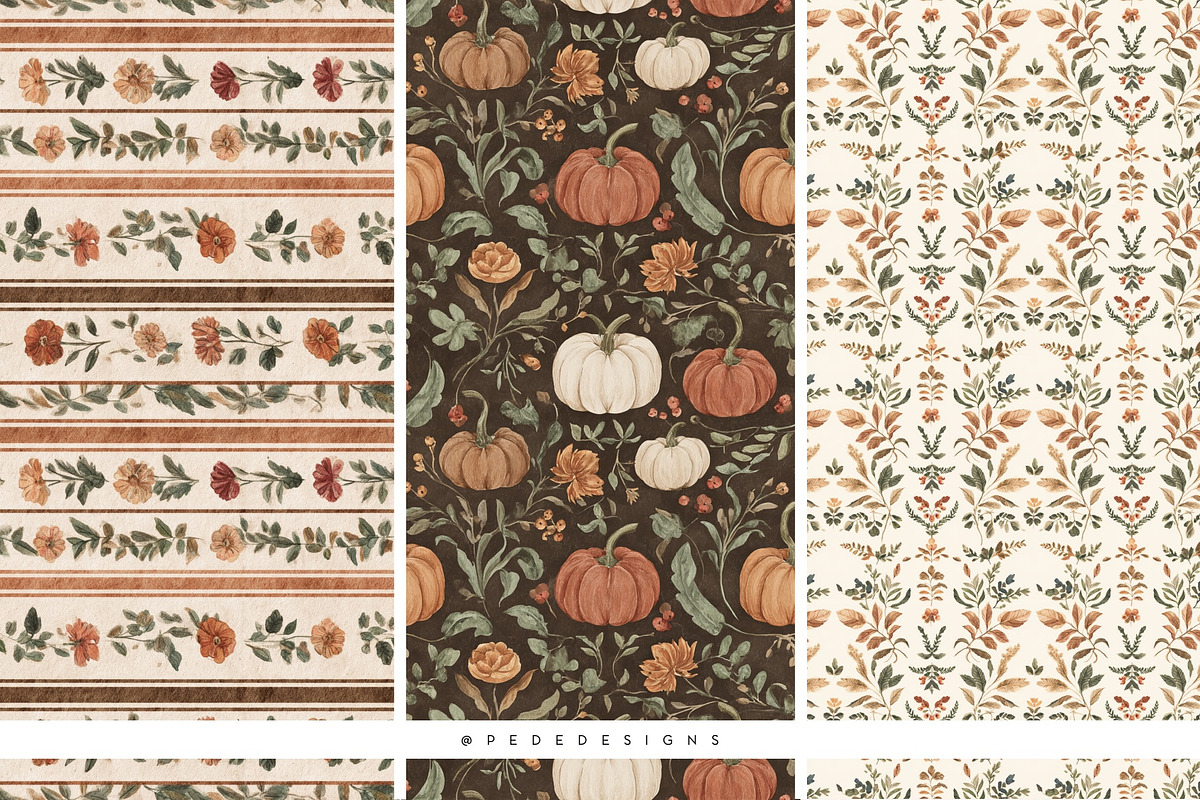 Grandmillenial Autumn Collection, a Seasonal Illustration by PeDe Designs (Photo 31 of 33)