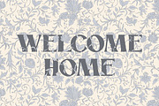 BlueBeige Vintage Floral Pattern PSD, a Pattern Graphic by Mieken Petra Designs (Thumbnail 2 of 3)