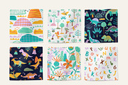 Dino illustration Patterns Posters, an Animal Illustration by OxanaTally (Thumbnail 8 of 14)